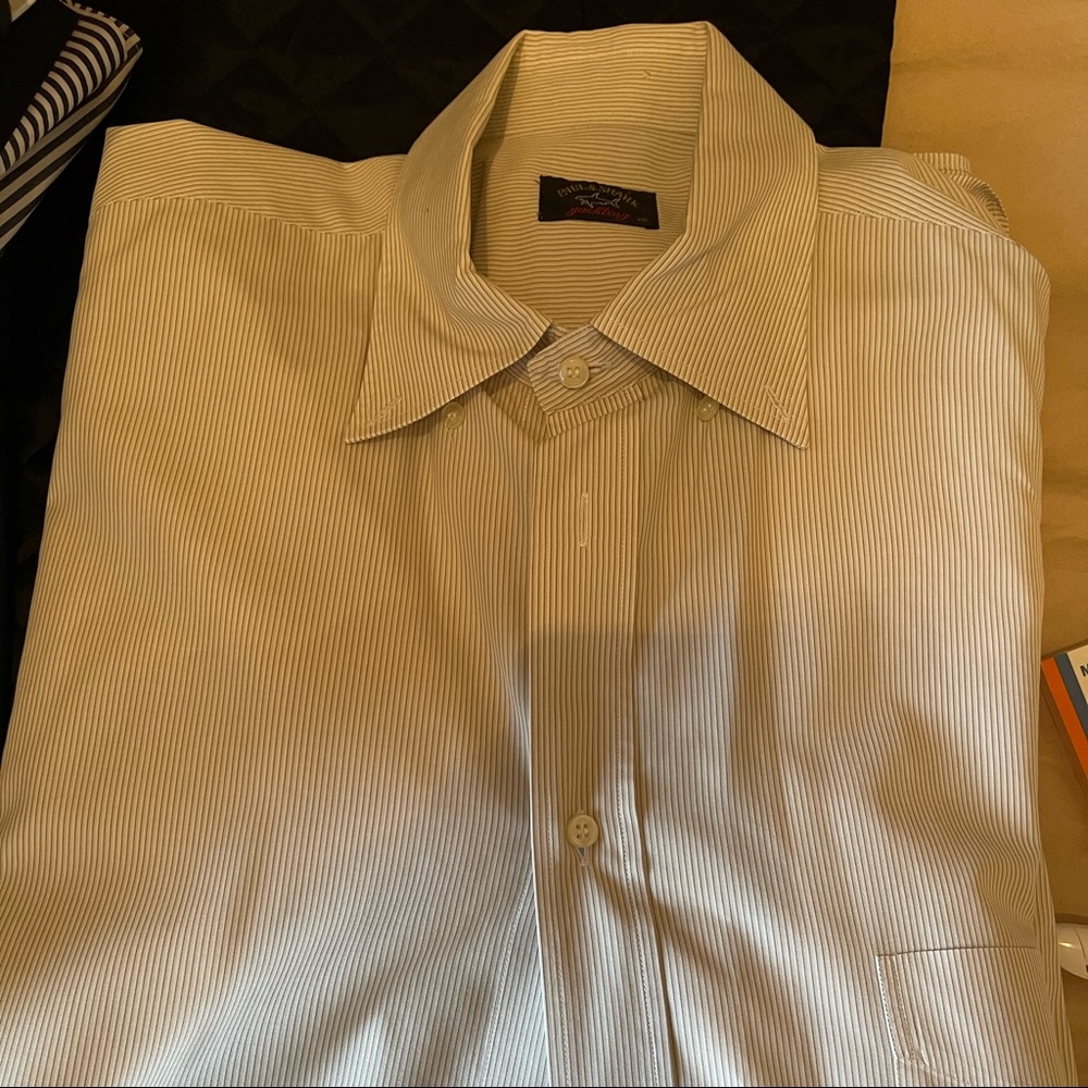 PAUL &Shark MENS stripped shirt XXL mint condition